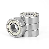 Jesustree – 4 Stück 605ZZ Kugellager 5x14x5mm Chromstahl und Vorgeschmie