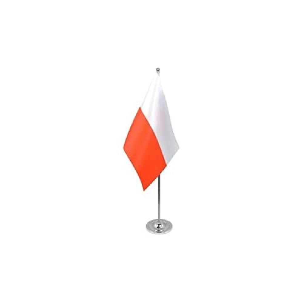 AZ FLAG Tischflagge Polen - 22x15 Cm Polnische Fahne Mit Ständer