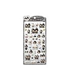 クラ137333 モンチッチ うるちゅるポップシールモノトーン キャラクター ステッカー シール ワンポイント ミニ プチ デコ 文房具 image