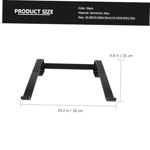 Soporte de aluminio para laptop Cabilock plegable negro miniatura 2