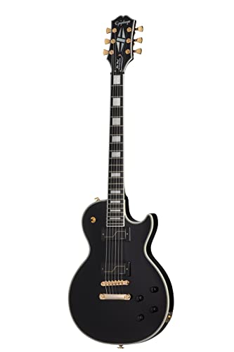 Epiphone Matt Heafy Les Paul Custom Origins (avec coque dure) Ebony - Les Beatles, Paul McCartney, John Lennon, RIngo Starr, George Harrison Epiphone Matt Heafy Les Paul Custom Origins (avec coque dure) Ebony
