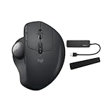 Logitech MX ERGO Advanced Wireless Trackball Bundle with MX Palm Rest and 4-Port USB 3.0 Hub (3 Items)