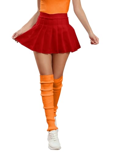 Image of v28 Women's Neon Knit Leg Warmer for 80s Party Dance Sports Yoga