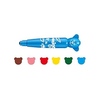 CARIOCA Baby Teddy Marker 1+ | Set Colori con Pennarelli Super Lavabili, Scatola Pennarelli per Bambini dai 12 Mesi, 6 Pezzi