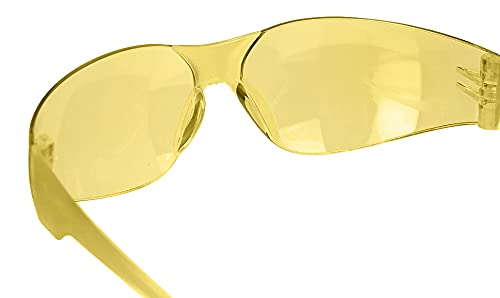 Image of BISON LIFE Yellow Safety Glasses for Men & Women, ANSI Z87.1, 12 Pack