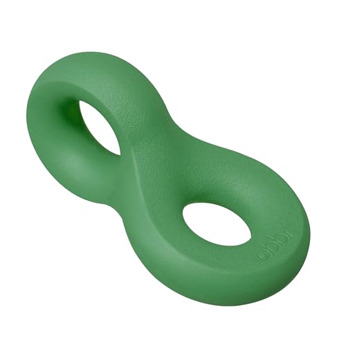 Ubbi Chomp Toy for Medium to Large Dog Breeds, Durable Natural Rubber, Green