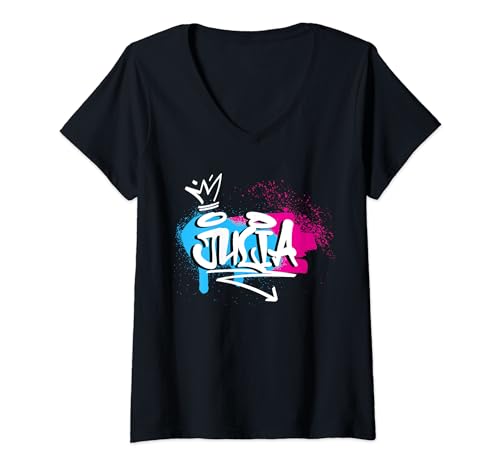 Mujer Mujer niñas Idea de regalo divertido humor nombre para Julia Camiseta Cuello V