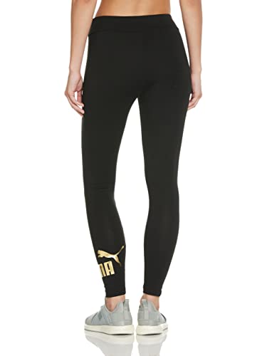 PUMA ESS+ Metallic Leggings für Damen, Schwarz