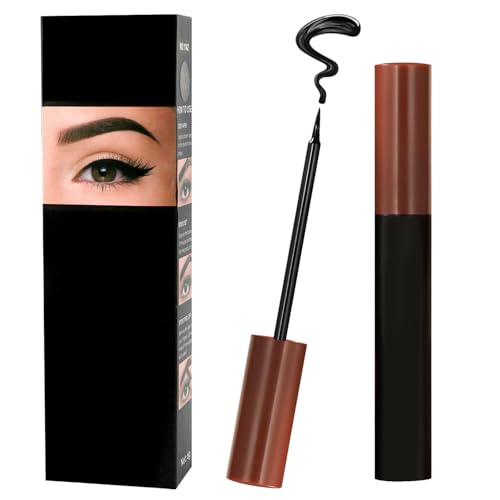 MOTIBACK Tinta de gel para cejas, fórmula exfoliante resistente al agua, color negro natural, 30 g