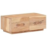 Deux tiroirs intégrés assurent un espace de rangement pratique et bien rangé dans le salon.
