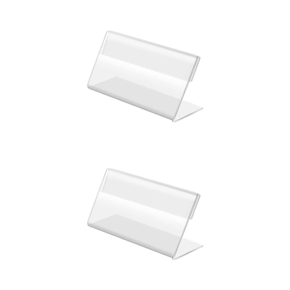 2 Ensemble de Porte-Cartes de Visite Transparent, Robuste et Durable, Affichage de Cartes, Large Application, Acrylique, Facile, 50 Paquets/lot