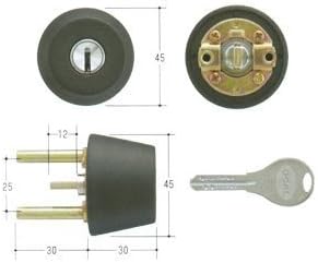 GOAL(ゴール) V18シリンダー TXタイプ 鍵 交換 取替え テール刻印37 GCY-256 TX/TDDブラック色37～40