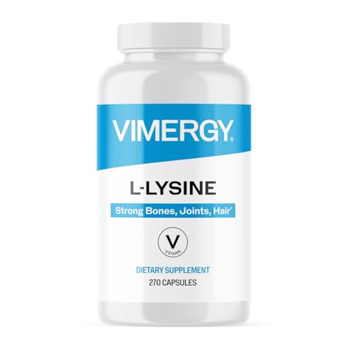 Image of Vimergy L-Lysine, Vegan, Kosher, Non-GMO, 270 Capsules, 67 Servings