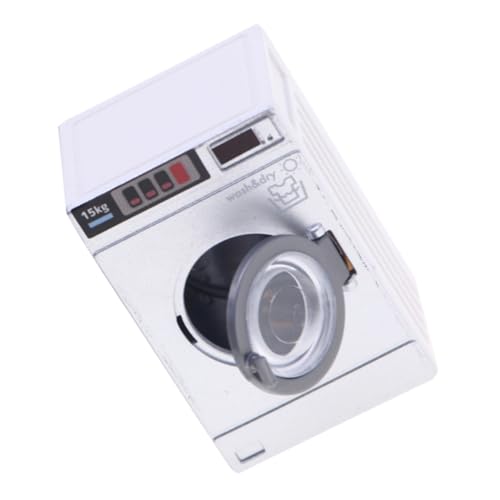 DECHOUS Lavatrice Giocattoli in Miniatura Per Casa Delle Bambole Di Lavatrice Da Bagno in Miniatura Accessori Per Case Delle Bambole