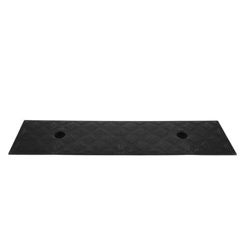 PACKOVE Rubber Threshold Ramp Mat 3Cm High Black Entry Ramp for Sweeping Robot Vacuum and Home Doorstep Suitable for Indoor Use