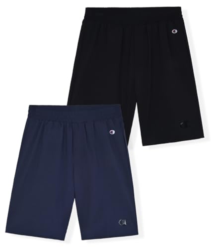 Champion Boys Shorts for Kids Athletic 2 Pack Lightweight Hybrid Short