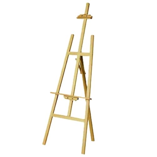 caballete Caballete de artista madera maciza pino 150 cm, plegable y ajustable, con soporte en forma A for exhibir arte manualidades