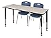 Regency Kee Height Adjustable Classroom Table Set with two 18