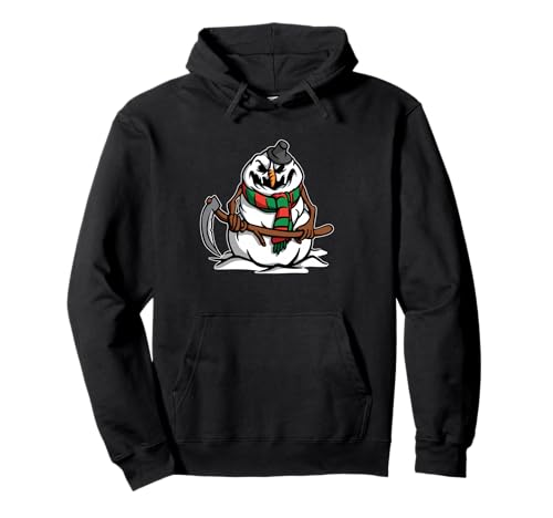 Evil Snowman Grinning Grim Reaper Halloween Winter �o�b�h�E�X�m�[�}�� �p�[�J�[