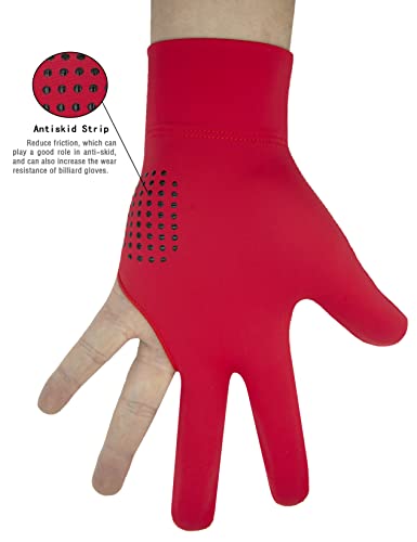 Animsword 2 Piece/Set Breathable And Comfortable Billiard Pool Gloves Fits On Left Hand For Snooker Cue Sport Glove. #TOP2