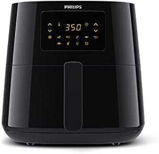 Philips Kitchen Appliances Essential Airfryer XL 2.65lb/6.2L Capacity Digital Airfryer with Rapid Air Technology, Easy Clean Basket, Black- HD9270/91