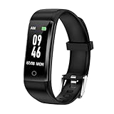 GRV 歩数計 活動量計 スマートウォッチ スマホ不要 アプリ不要 Bluetoothなし 歩数 距離記録 高齢者適用する 操作も簡単 日本語説明書付き ブラック