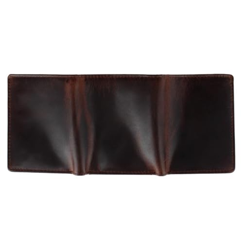 Trafalgar Men's Tennyson Tri-Fold Genuine Leather Wallet with ID Window, Brown4