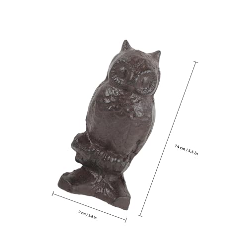 Statue hibou résistant et stable décor de jardin ou intérieur