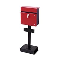 Amazon.co.jp: ヤマソロ ランドポスト 幅35×奥行14.5×高さ36cm 鍵付き