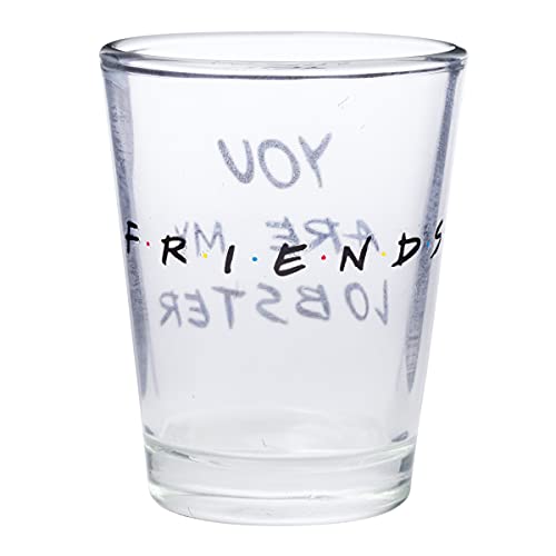 Silver Buffalo Friends Iconic Quotes Only 4 Pack Mini Glasses, 1.5 Ounces #TOP6
