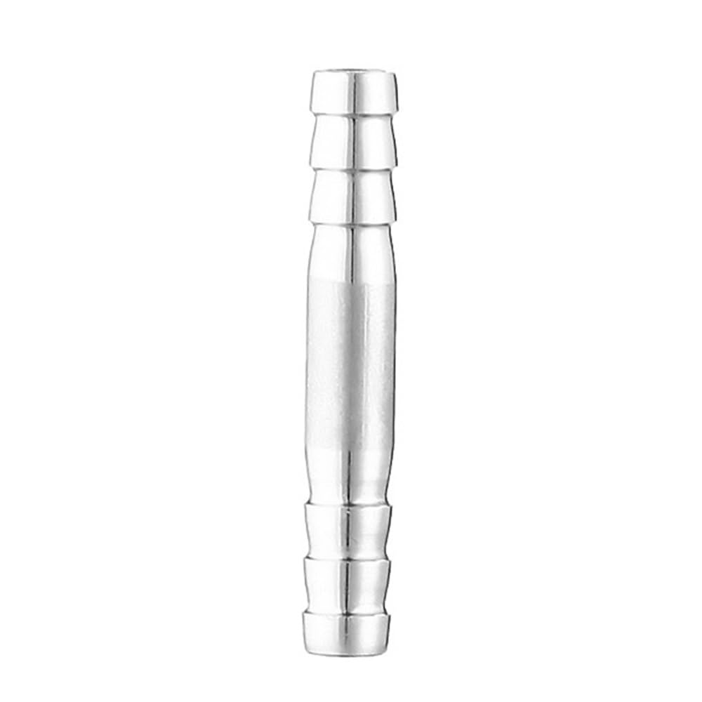 20pcs SS304 Hose Straight Connectors, Straight Pipe Fittings Pagoda Hook Joint for Agricultural Equipment(8mm)