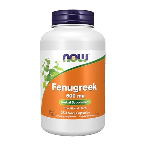 NOW Foods Fenugreek 500 mg 250 Veg Capsules Cover