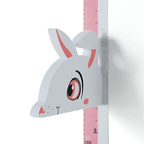 Wopeite Tableau de Croissance Règle Graduée pour Toise 3D Taille Portable Support Ecriture Appuie-Tête Cygne Bleu Amovible EVA Chambre d'Enfants Stickers Autocollants Muraux