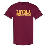 UGP Campus Apparel AS1001 - Loyola Ramblers University Chicago Basic Block - School Team T-Shirt - 3X-Large - Maroon