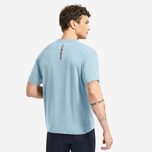 Image of Wellbi Bamboo Performance T-Shirt for Men | Raglan Sleeve Gym Training Sportswear | Quick Dry Moisture Wicking Anti-Bacterial | Ultra-Soft Breathable Eco-Friendly Activewear