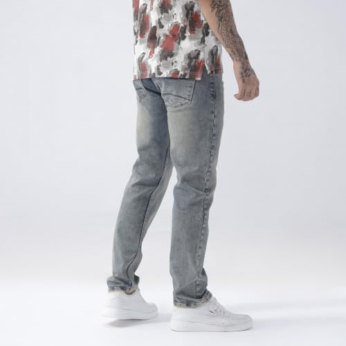 Image of BASICS Cotton Stretch Men's Jeans | Smart Casual Denim | Ultra-flexible stretch cotton denim. Modern style. Durable, breathable & built for all-day travel comfort.