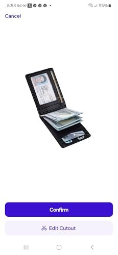 Slim Card Holder Wallet with Quick Access Pocket, Black Leather, Minimalist Design3