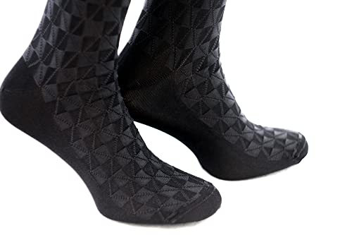 Dress Crew Silk Socks for Men, 3-pack3