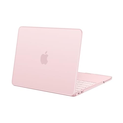 MOSISO Custodia Compatibile con MacBook Neo 13 pollici Cover, Modello A3404 Versione 2026 con Chip A18 Pro, Case Rigida Protettiva Antigraffio, Rosa Pastello