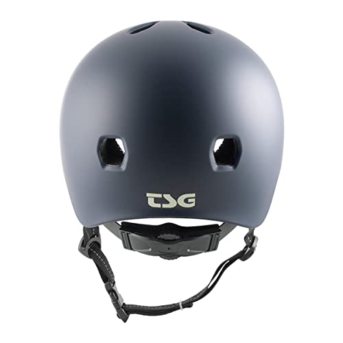 TSG Meta Skate- und Fahrradhelm mit Einstellsystem, für Radfahren, BMX, Skateboarden, Rollerblading, Roller Derby, E-Boarding, E-Skating, Longboarding, Vert, Park, Urban (Satin Paynes Grey, L/XL 58-60