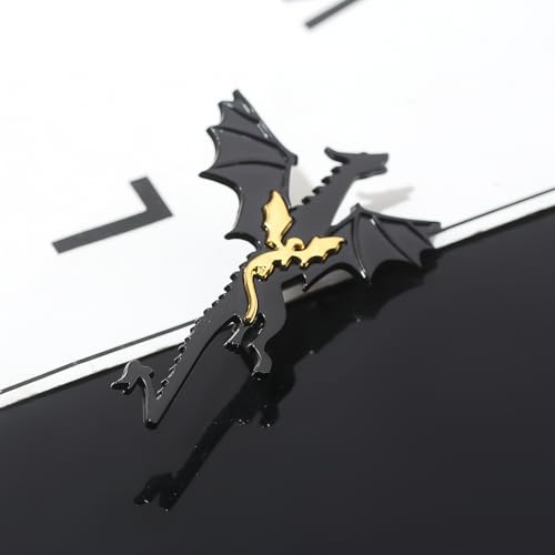 Image of Fantasy Novel Fourth Wing Metal brooch, Set of 2, Dragon Rider Pendant, Women Men Couple Backpack jacket shirt Accessories (2pcs dragon brooch)