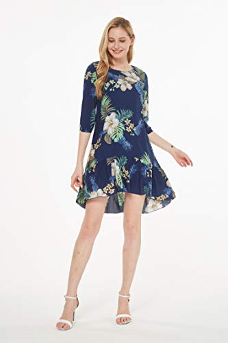 Image of Matchable Family Hawaiian Luau Men Women Girl Boy Clothes in Pineapple Garden Navy