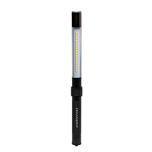Scangrip LINE Light R, Rechargeable Inspection LED Work Light with Top Spotlight, 600 Lumen,...