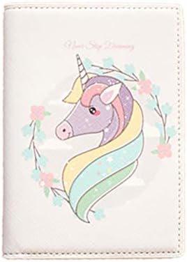 Cute Unicorn Cartoon Abroad Travel Waterproof Protection Passport Cover In Multiple Style (off-white Unicorn A)