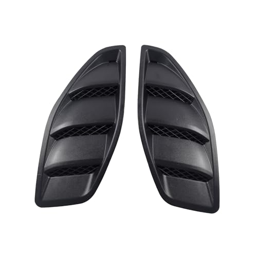 hilopexi Hood Vent Cover Compatible with 2007-2017 Jeep Wrangler JK 10th Anniversary Engine Inlet Louvers Scoop Air Vent Outlet Trim Cover 68185319ab 68185319aa 68185318ab 68185318aa