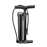 Zilimontt Hochdruck Fahrradpumpe mit Doppelkammer Luftpumpe für Fahrrad...