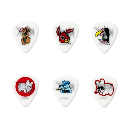 Boîte de 6 médiators Frank Kozik Blackline Originals – Dunlop BL109P60 - Les Beatles, Paul McCartney, John Lennon, RIngo Starr, George Harrison Boîte de 6 médiators Frank Kozik Blackline Originals - Dunlop BL109P60