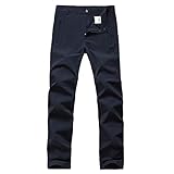 FLYGAGA Men's Sportswear Outdoor Quick Drying Breathable Comfortable Lightweight Hiking Zip Off Cargo Pants Midnight Navy