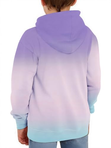 Image of GAMISOTE Unisex Kids Tie Dye Sweatshirt Boys Girls Hooded Kangaroo Pocket Pullover Hoodies
