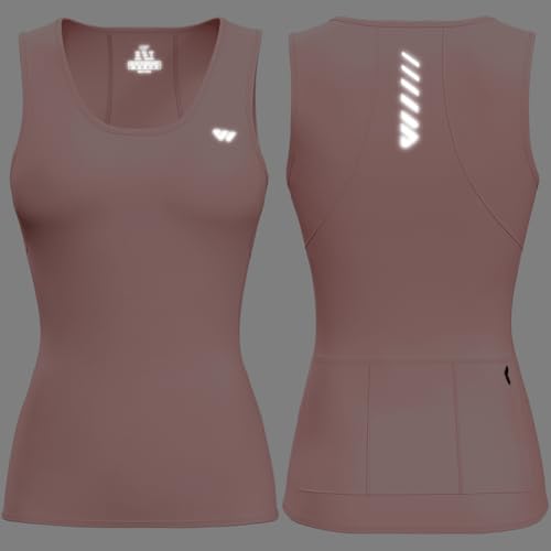 Image of Wulibike Sleeveless Cycling Jersey Women Running Shirts Vest bike top Summer Biking tank Basic Top With Pockets